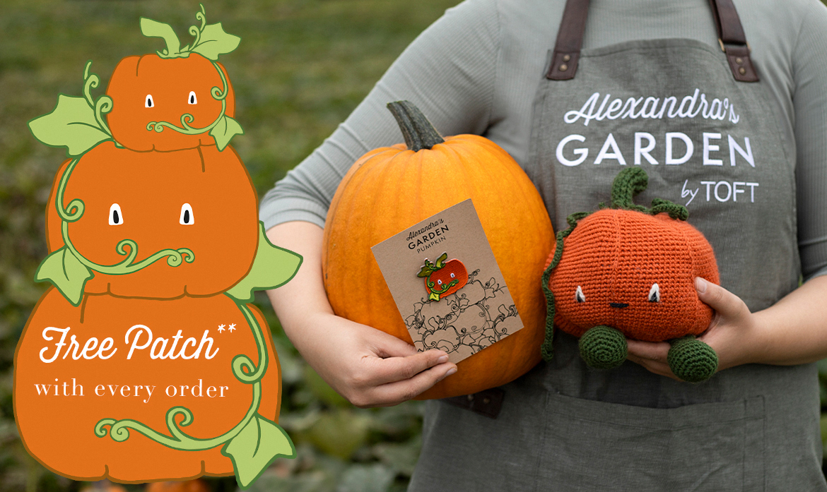 TOFT pumpkin patch crochet vegetable garden Kerry Lord